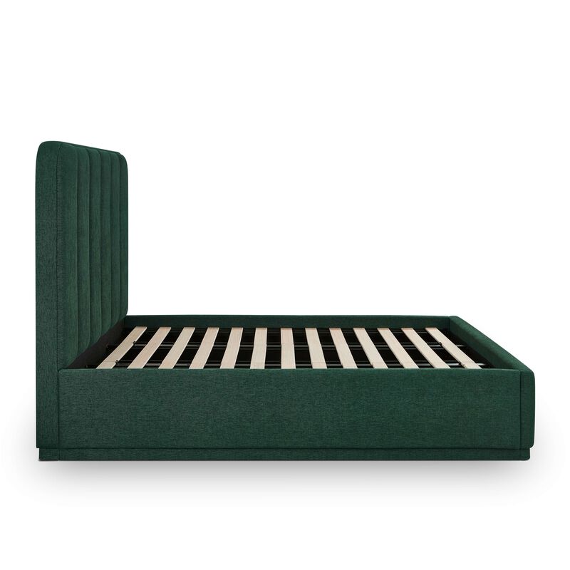 Parker Green Performance Velvet King Bed image number 3