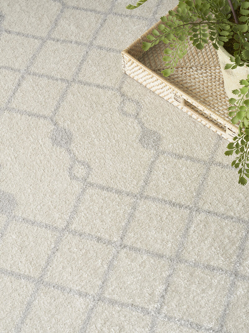 Astra Machine Washable ASW10 Ivory 7'10" Round Rug