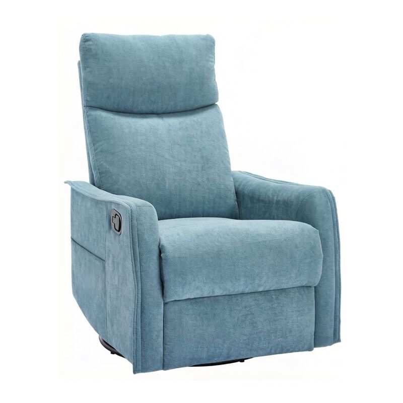GOODSILO Heat Massage Manual Recliner Chair with Rocker and Swivel for Living Room Relaxation image number 0