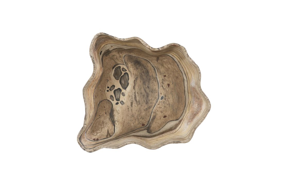 Cast Wall Large Onyx Bowl in Faux Finish
