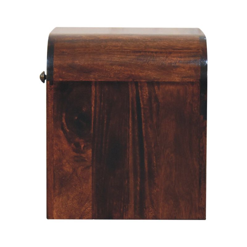 Artisan Furniture Solid Wood California Walnut Disc Bedside