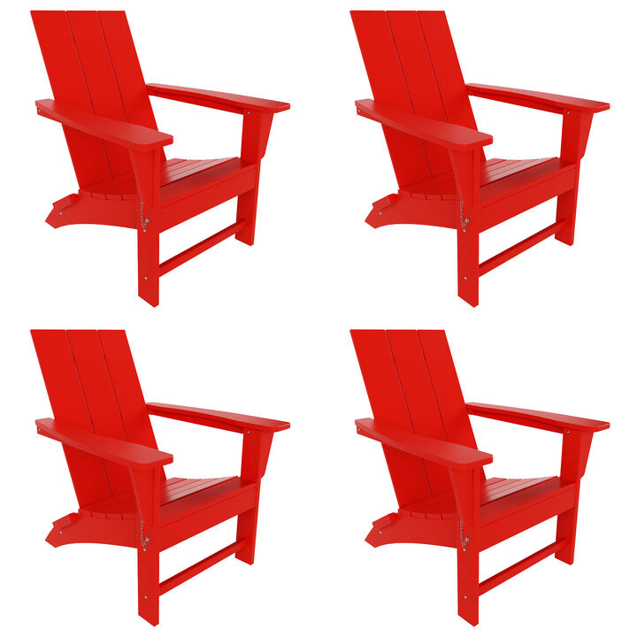 WestinTrends Modern Folding Adirondack Chair (Set of 4)