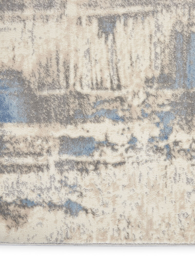 Solace SLA07 Ivory/Gray/Blue 5'3" x 7'3" Rug image number 3