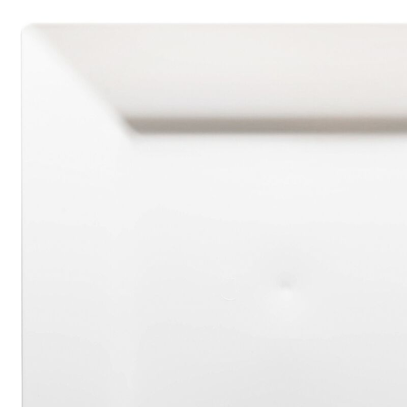 9.5" White Square Plastic Dinner Plates (120 Plates) image number 8