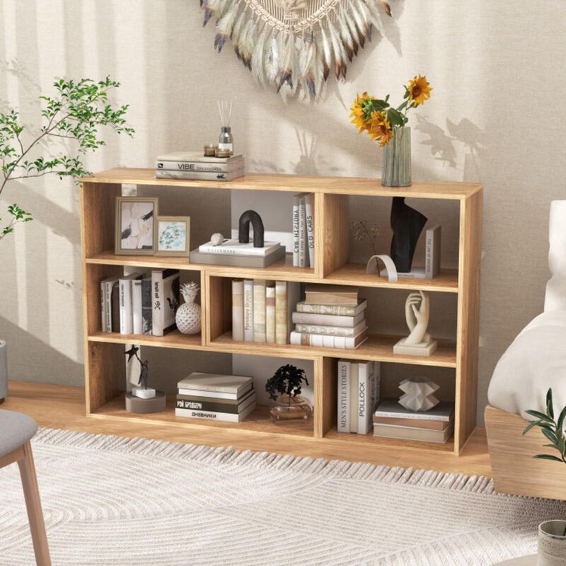 Hivago Open Shelf Bookcase with 6 Grids