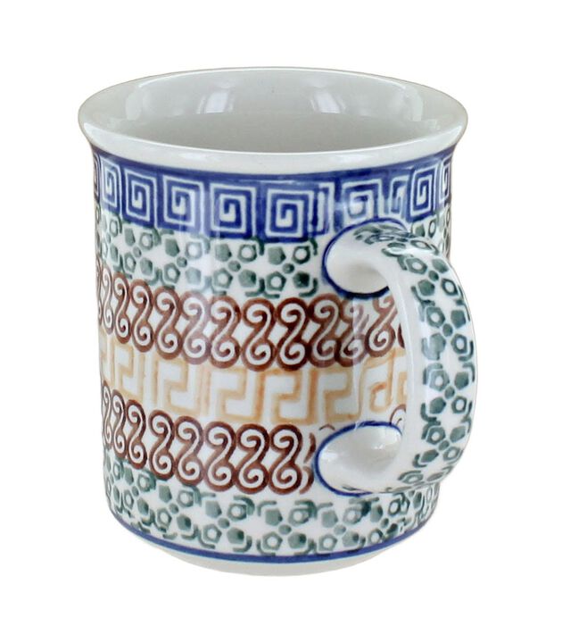 Blue Rose Polish Pottery Bluebird Small Coffee Mug