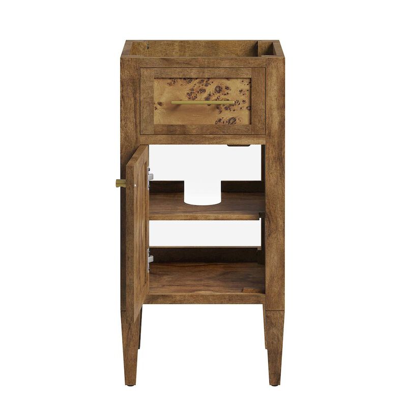 Modway Elysian 18 Wood Bathroom Vanity Cabinet (Sink Basin Not Included)