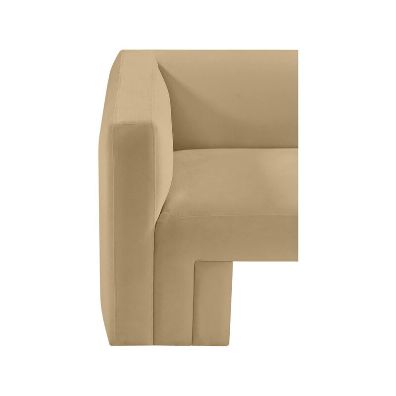 Meridian Furniture Henson Camel Velvet Sofa