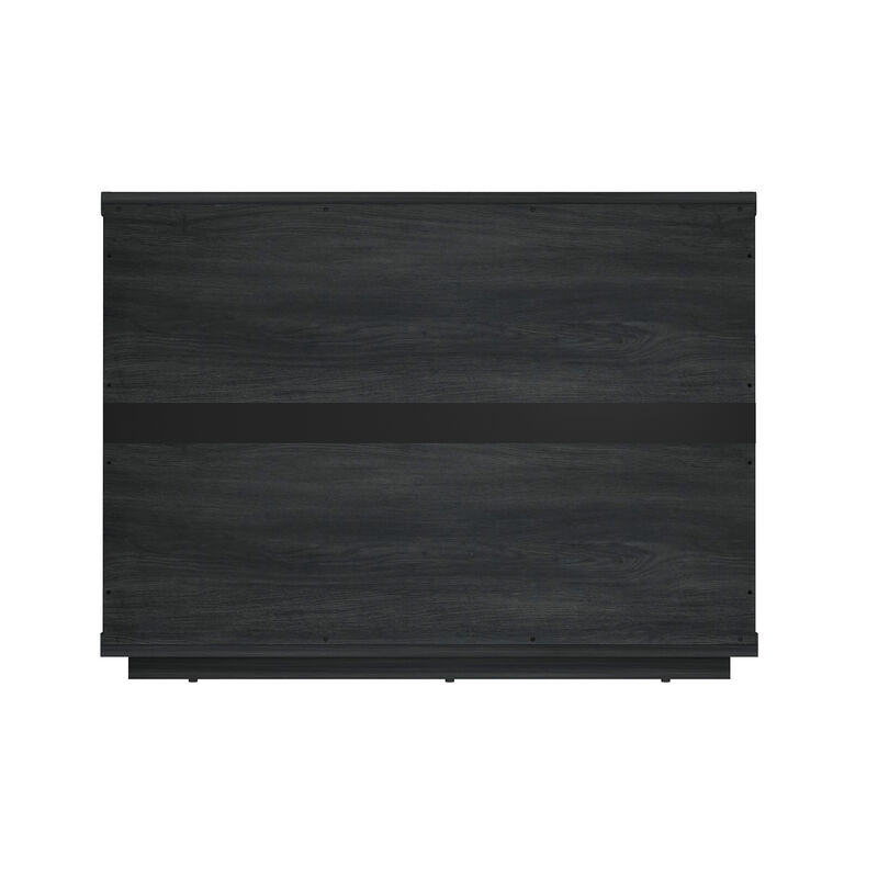 Evelyn Wide 3-Drawer Nightstands in Dark Gray (Set of 2)