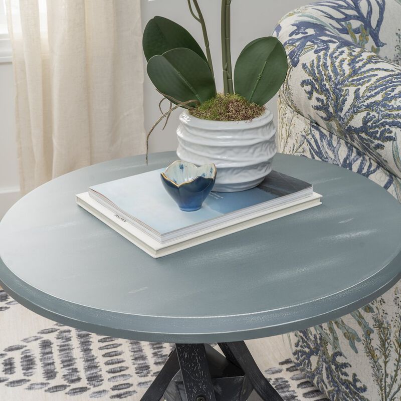 Linon Omar Side Table Grey image number 2