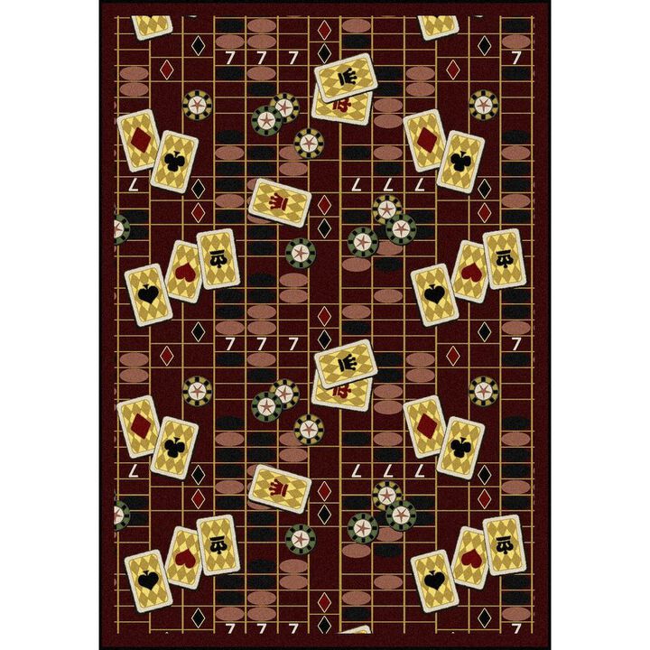 Joy Carpets Games People Play Feeling Lucky Area Rug