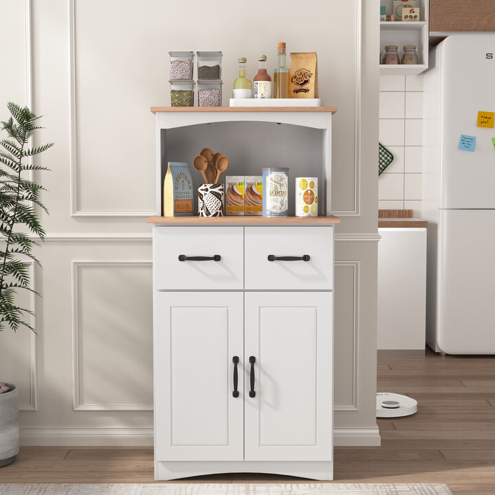 Hebjup White Pantry Storage