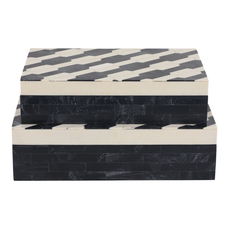 Geo Chain Pattern Resin Boxes image number 3