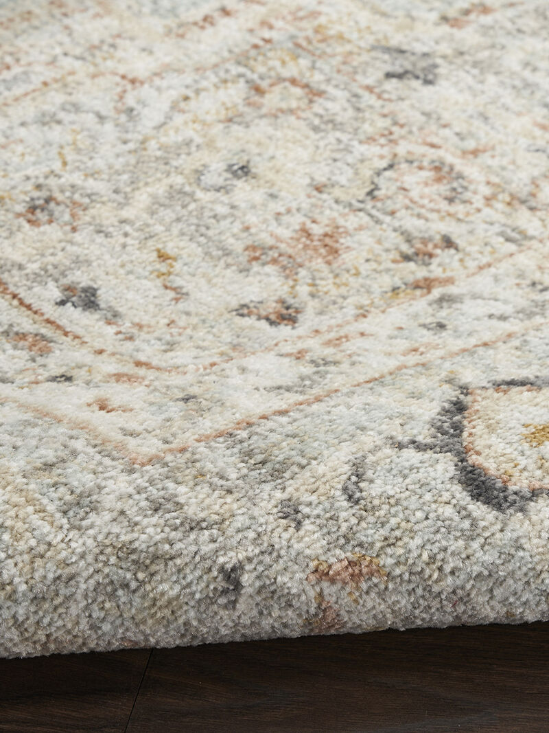 Oushak Home OUS02 Light Gray 2' x 6' Rug image number 5