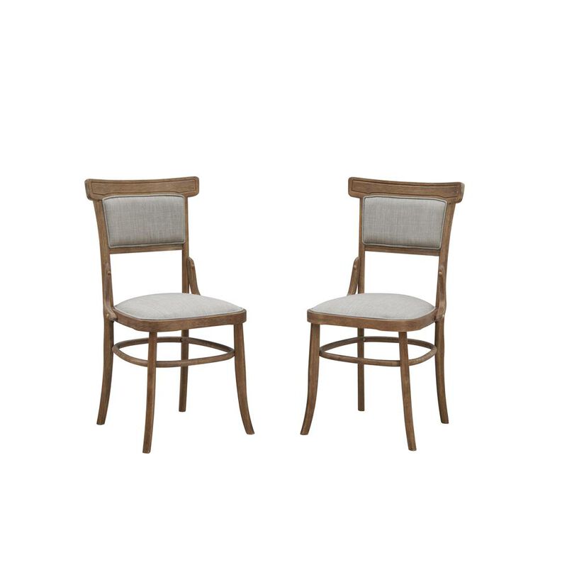 Carolina Living Diana Dining Chair - Set of 2 - Vintage Honey - Linen Upholstery