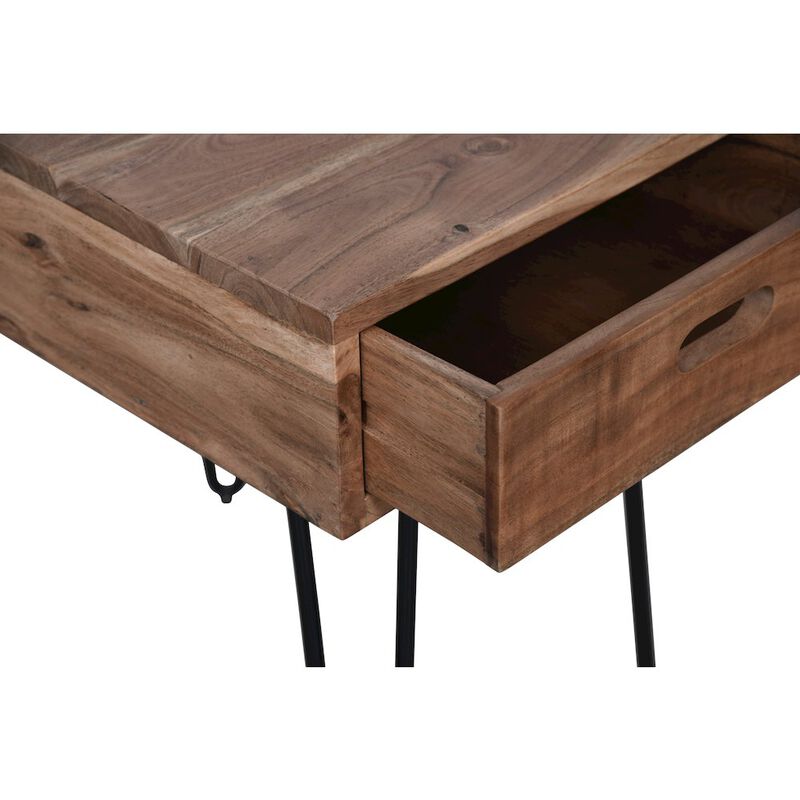 Jofran Rollins Solid Acacia Side End Table