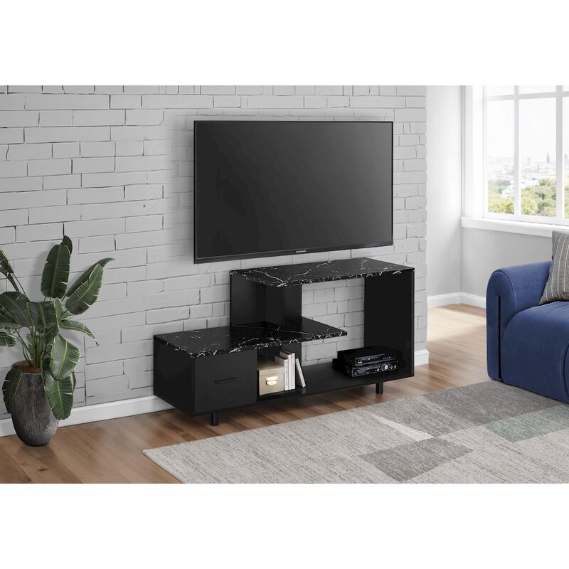 Tv Stand, 48 Inch, Console, Media Entertainment Center, Storage Drawer