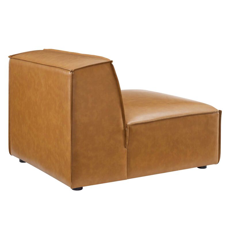 Restore Vegan Leather 4-Piece Sofa Brown EEI-4710-TAN image number 4