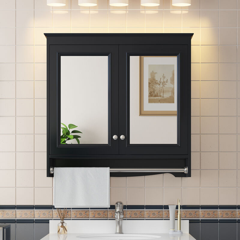 ELEMENT ACE 3-in-1 Wall Mounted Bathroom Mirror Medicine Cabinet with Adjustable Shelves, Soft Close Doors, Hidden Storage and High-Definition Mirror for Vanity image number 1