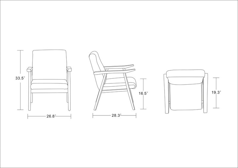 ArchDuke White Accent Chairs (Set of 2)