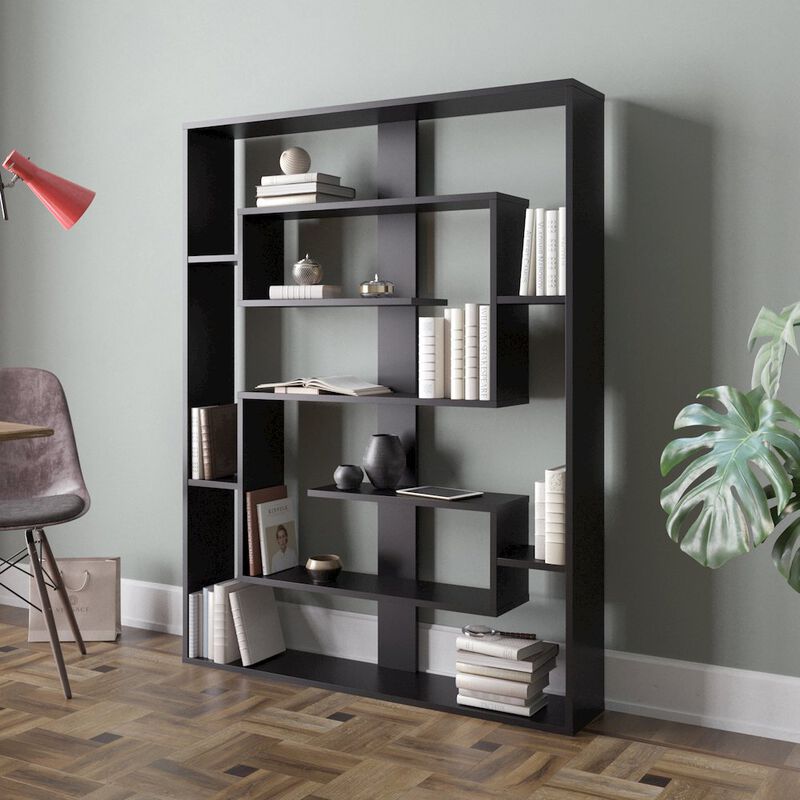 Decorotika Esteban 61'' Tall Bookcase - Black