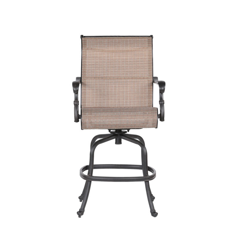 World Source|Wsods-web|Sling Bar Stool, All-weather|Patio Furniture