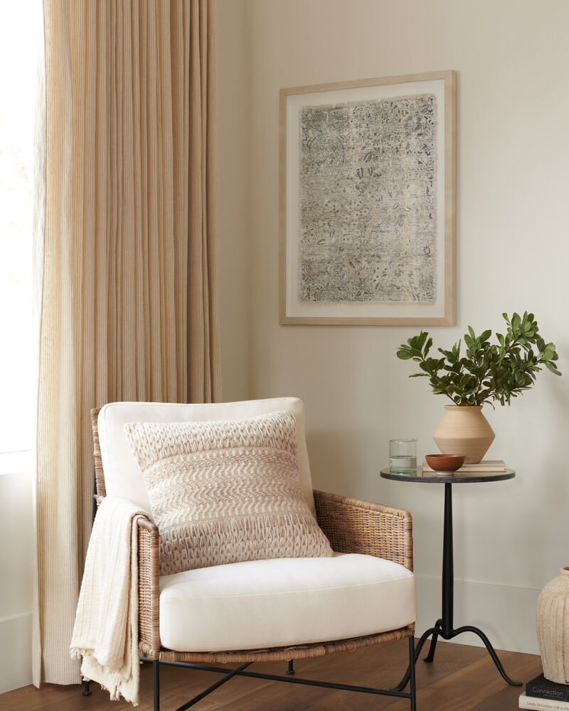 P0697 Sand 18"x18" Down Pillow