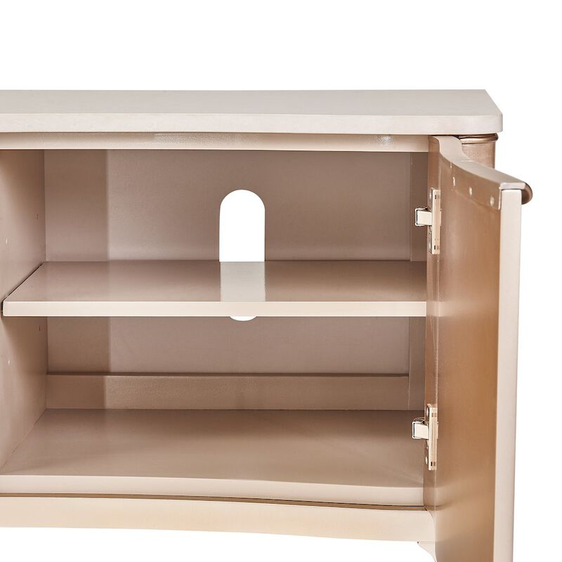 Michael Amini Malibu Crest TV Console - Blush