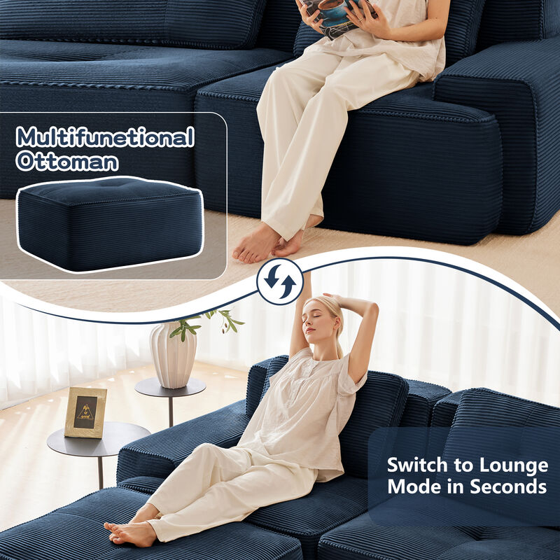 Numvin Modular Sectional Sofa image number 4