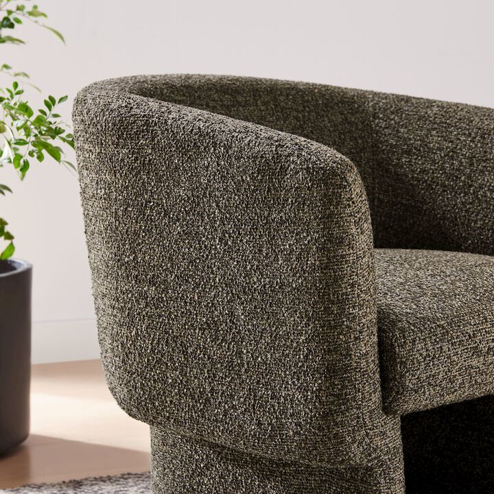 Modway Muse Boucle Fabric Barrel Accent Chair