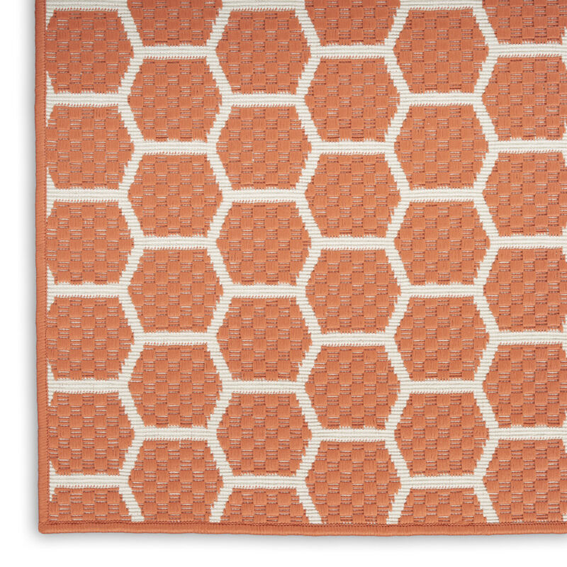 HomeRoots Geometric Indoor Outdoor Area Rug image number 3