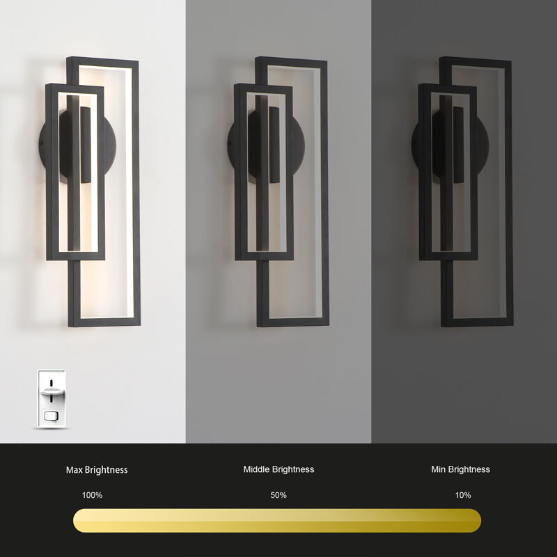 2-Pack Wall Light Wall Sconces Warm White Switch Dimmable image number 4