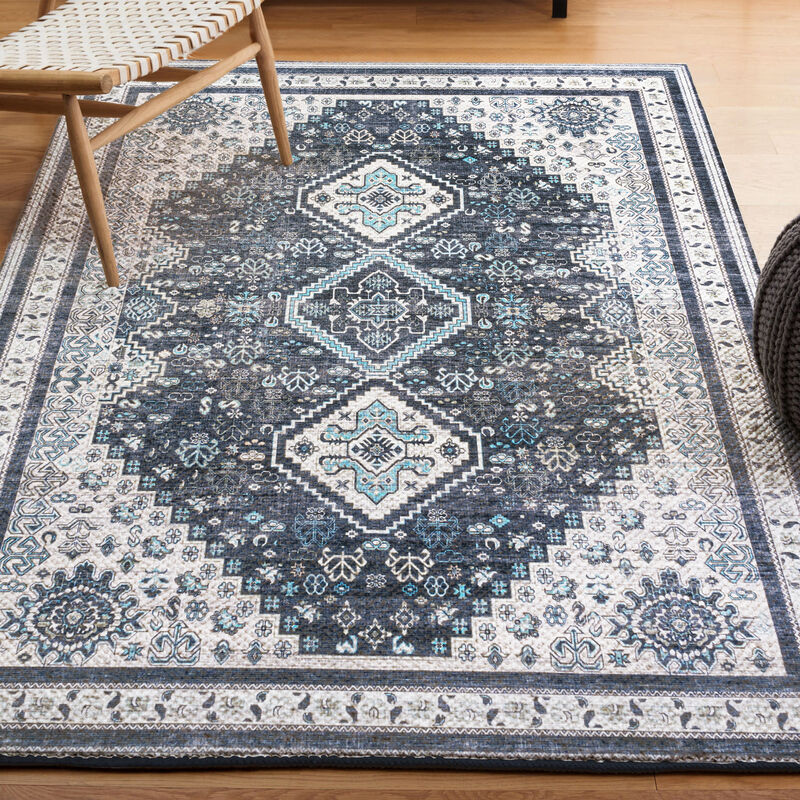 Dalyan Geometric Medallions Machine-Washable Area Rug