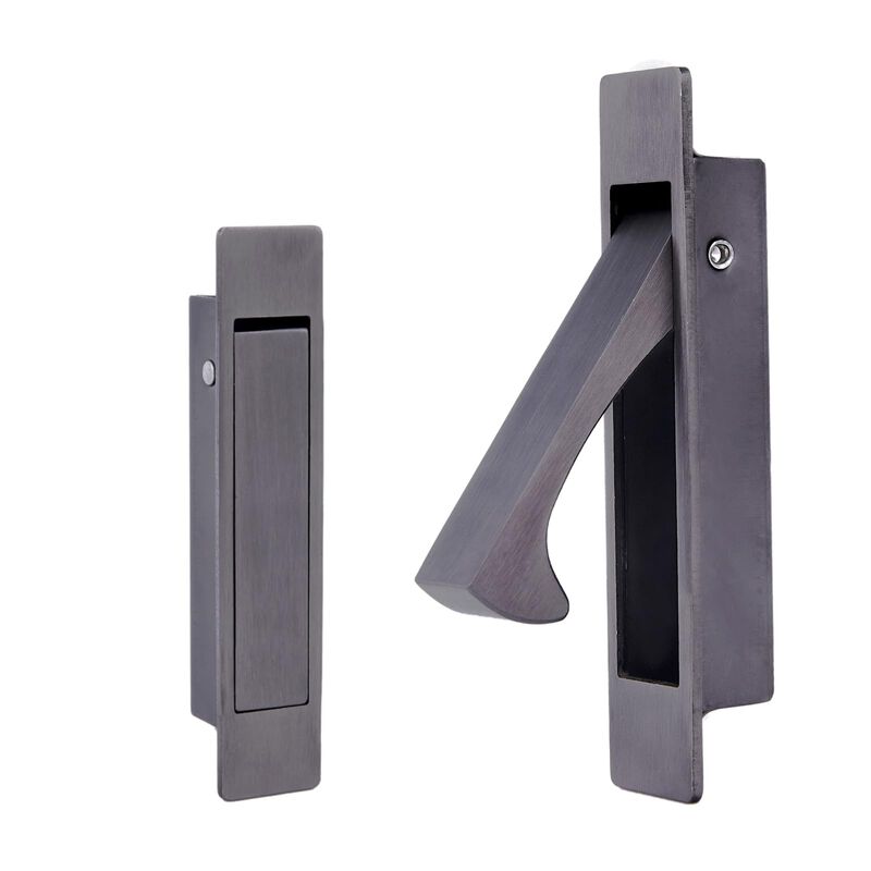 Dontay Pocket Door Pull Handle, Edge Pull, Professional Stainless Steel 304, Flush Mount Door Pull for Pocket Sliding Door (Gun