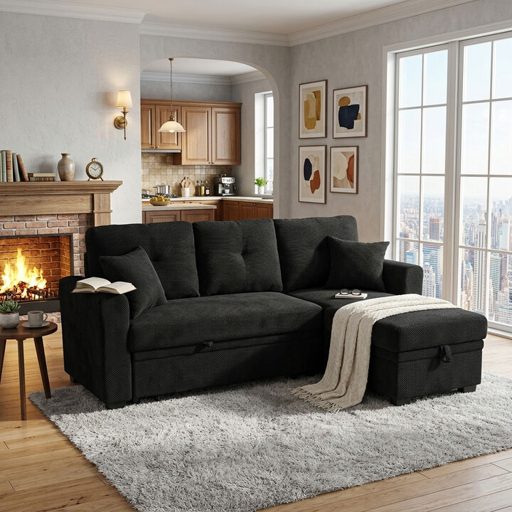 Ludfob Storage Sleeper Sofa