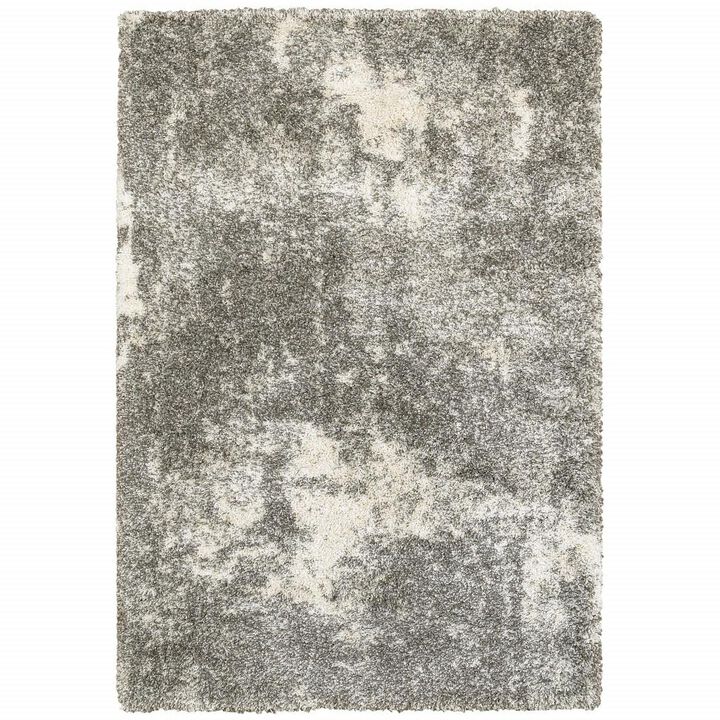 HomeRoots Distressed Abstract Scatter Rug