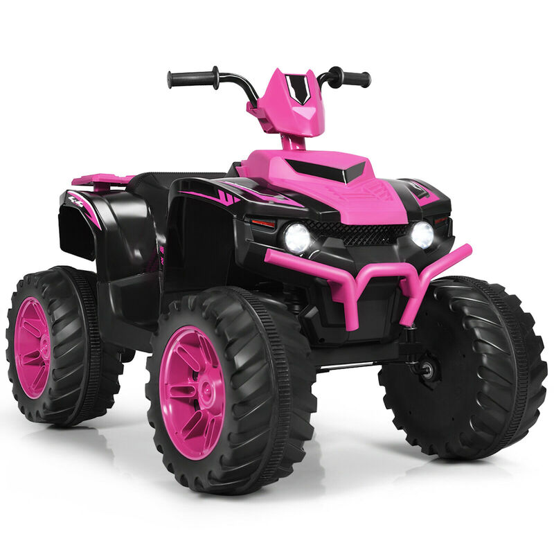 12V Electric Kids ATV Ride On Toy with LED Lights and Treaded Tires image number 0