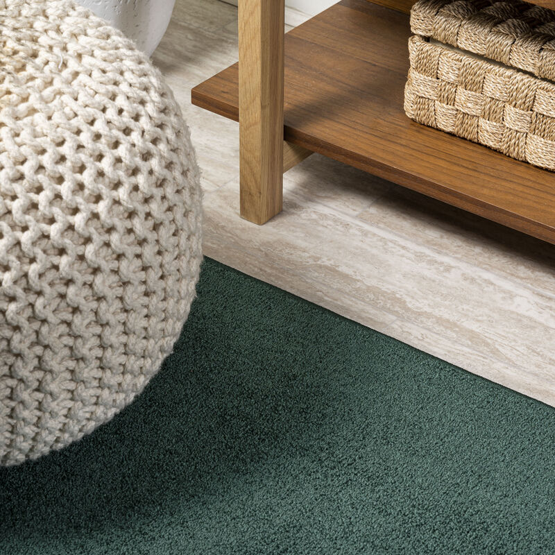 Haze Solid Low Pile Round Area Rug