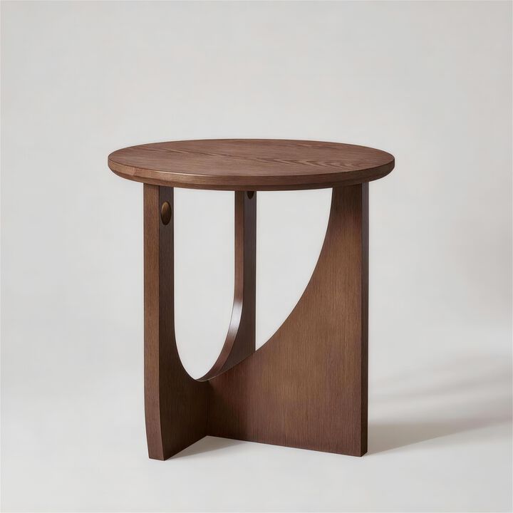 Pardhu Rustic Wood Side Table