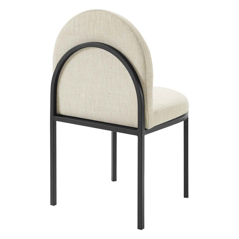 Isla Channel Tufted Upholstered Fabric Dining Side Chair image number 2
