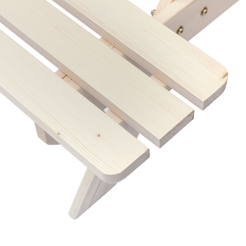 A-Frame Outdoor Patio Deck Garden Picnic Table, Natrual