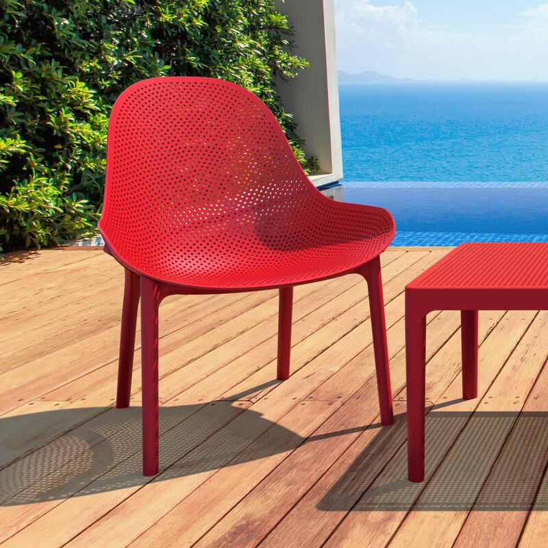 Belen Kox Lounge Chair, Set Of 2, Red, Belen Kox image number 3