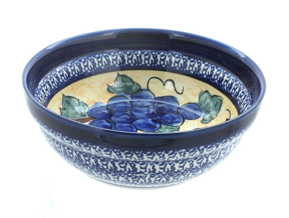 Blue Rose Polish Pottery Winter Nights Cereal/Soup Bowl