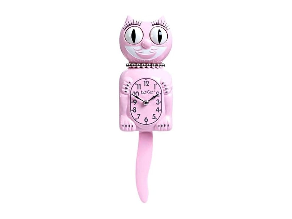 Retro Pink Lady Wall Clock Home Decor