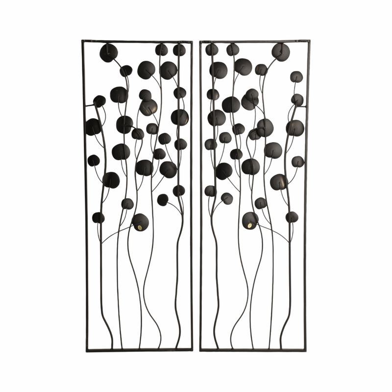 S/2 Dainty Flowers Metal Wall image number 5