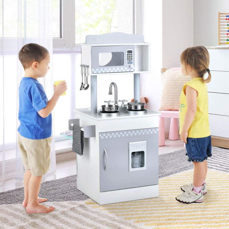 Hivvago Chef Pretend Kitchen Playset with Cooking Oven and Sink for Toddlers