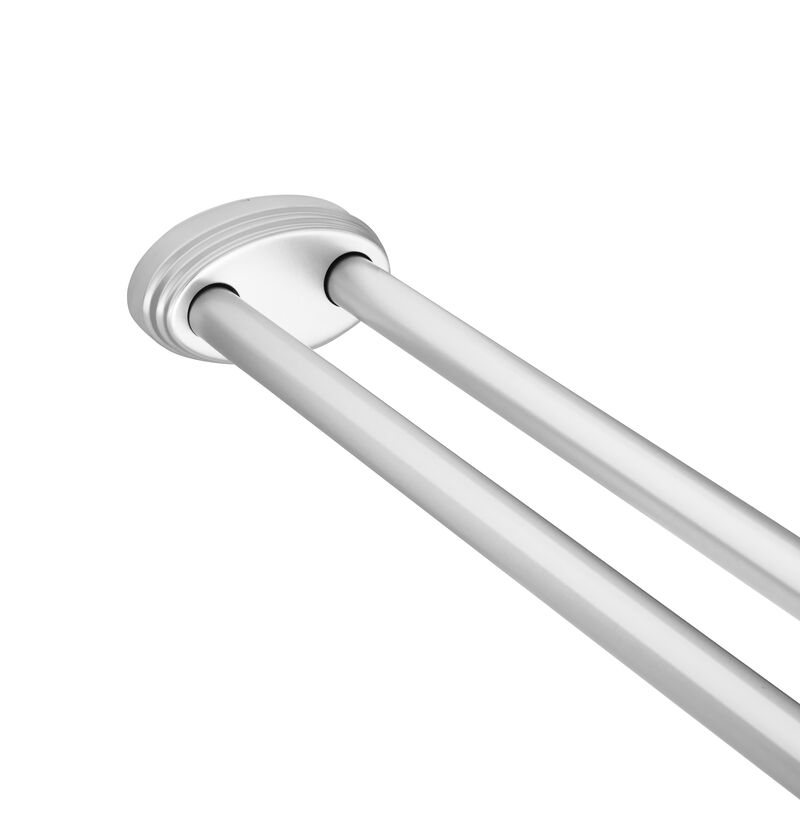 Rustproof Aluminum Double L-Shaped Shower Curtain Rod image number 3