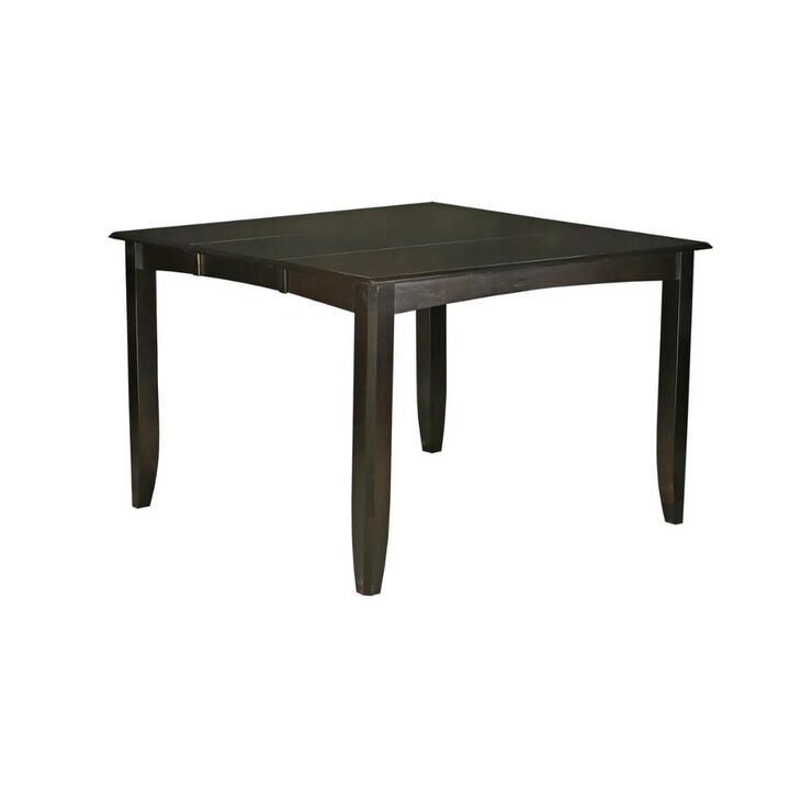 Fairwinds Gathering Counter Height Dining Square 54" Table with 18" Butterfly Leaf finished in Cappuccino