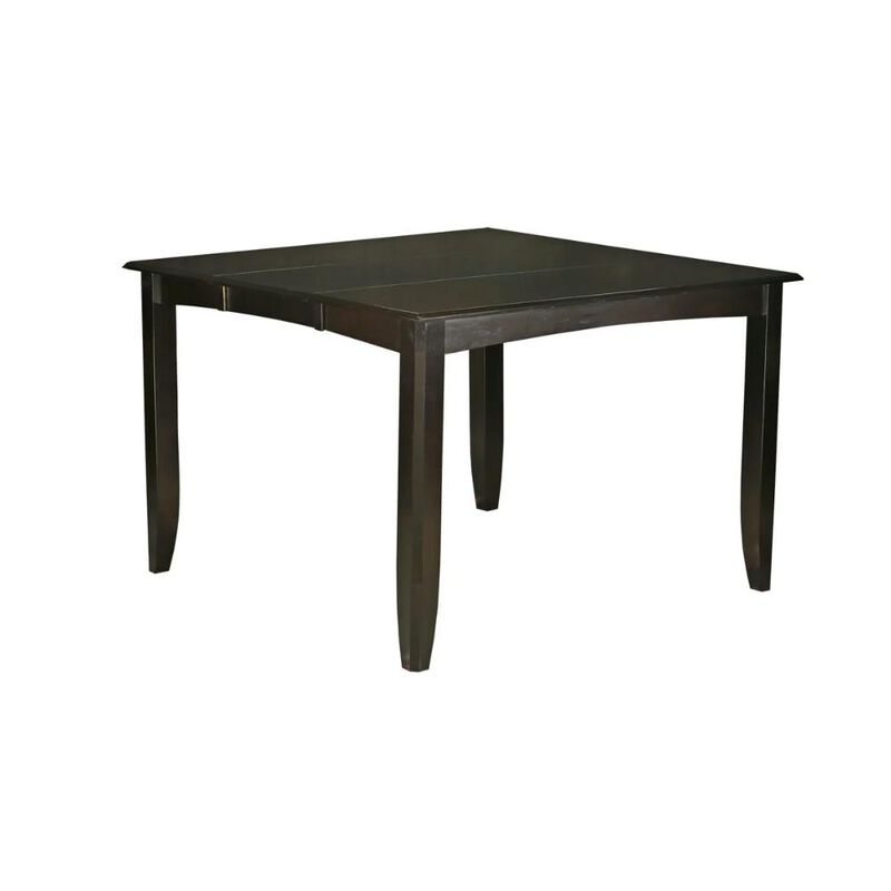 Fairwinds Gathering Counter Height Dining Square 54" Table with 18" Butterfly Leaf finished in Cappuccino