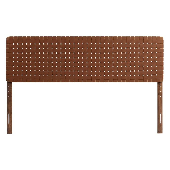 Sparta Weave Vegan Leather King Headboard